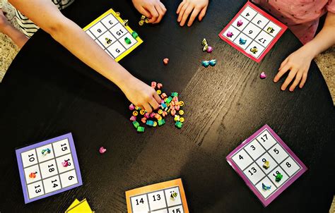 Fun Math Games for Kids Junior Number BINGO - Hands-On Teaching Ideas