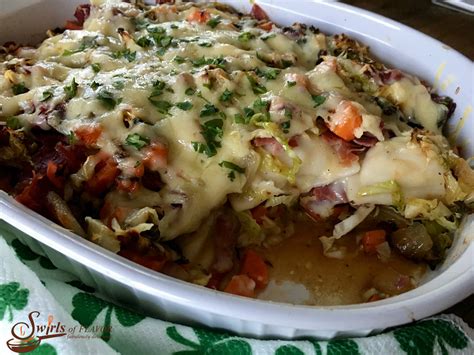 Corned Beef & Cabbage Casserole - Swirls of Flavor