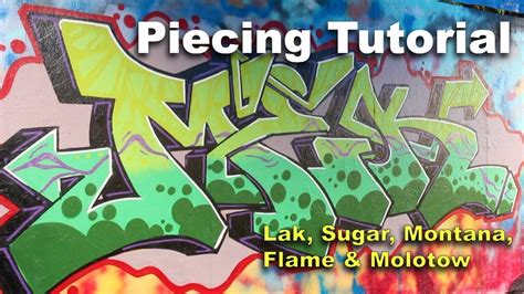 Graffiti Tutorial - Spray Paint Techniques: Montana, Molotow, Flame, Ironlak & Sugar - YouTube