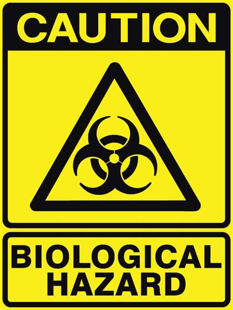 Caution Biological Hazard Sign | Shop Safety Signs at Signsmart