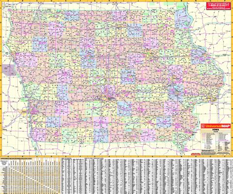 Iowa State Wall Map | Maps.com.com