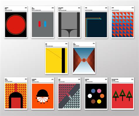 Geometric Movie Posters on Behance