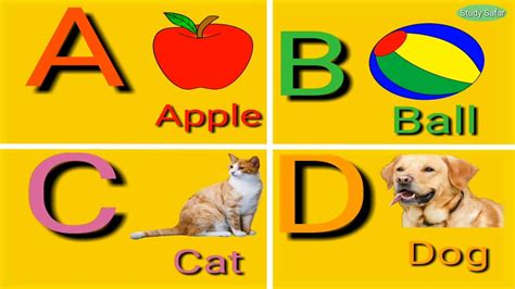 ABCD song | ABCD song with pictures for kids | ABCD Alphabets song | Abc song for kids | A for ...