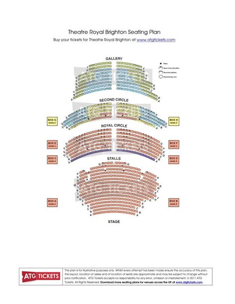 Brighton Theatre Royal Seating Plan