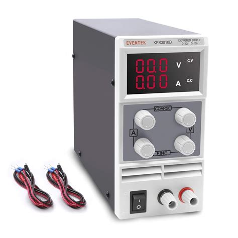 Eventek Laboratory Power Supply 0-30V 0-10A DC Adjustable Power Supply Stabilised Digital ...