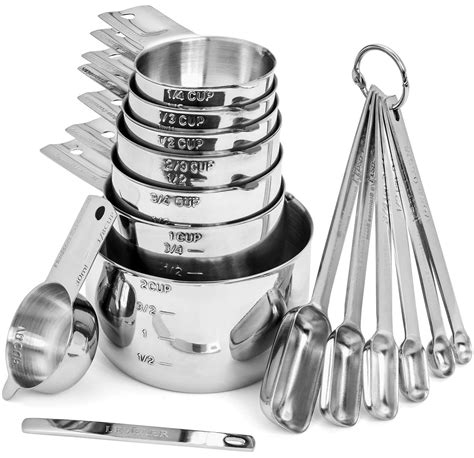 Stainless Steel Measuring Cups Set - 6 pcs - Hudson Essentials