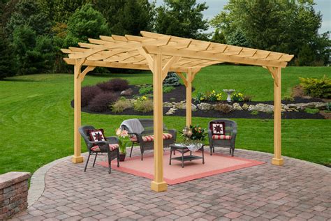 10x12 DIY Cedar Pergola Kit - Includes Curbside Delivery - YardCraft