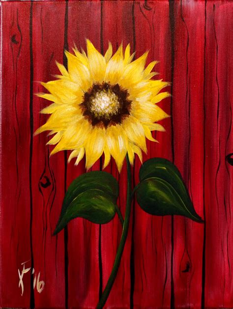 Acrylic Painting Sunflowers For Beginners - SUNFLOWER