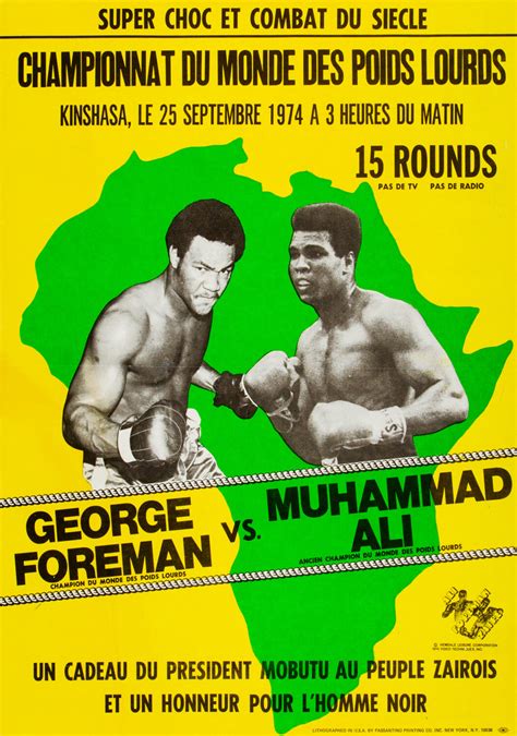 Muhammad Ali vs. George Foreman Rumble in the Jungle Poster