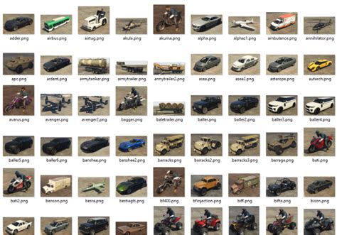 Preview images for Add-On Vehicle Spawner v1.3.7 [ALL Original+DLC vehicles] - GTA5-Mods.com