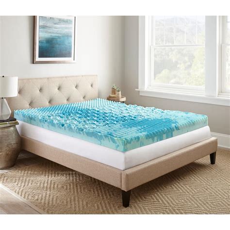 Lane 4 in. Queen Gellux Gel Memory Foam Mattress Topper-HDDOD004LQN - The Home Depot