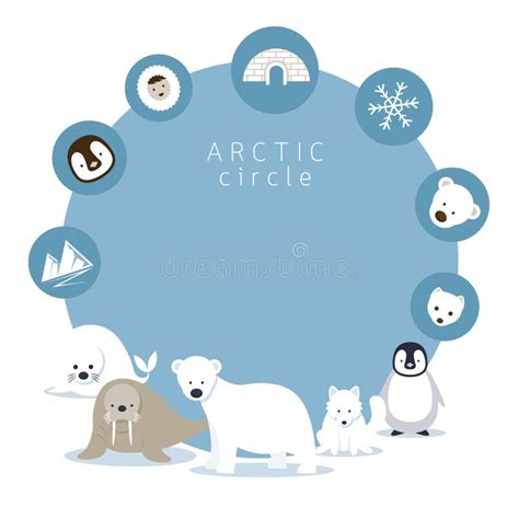 Arctic Circle Frame Animals People Stock Illustrations – 3 Arctic Circle Frame Animals People ...