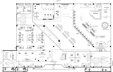 Bank Floor Plan Design