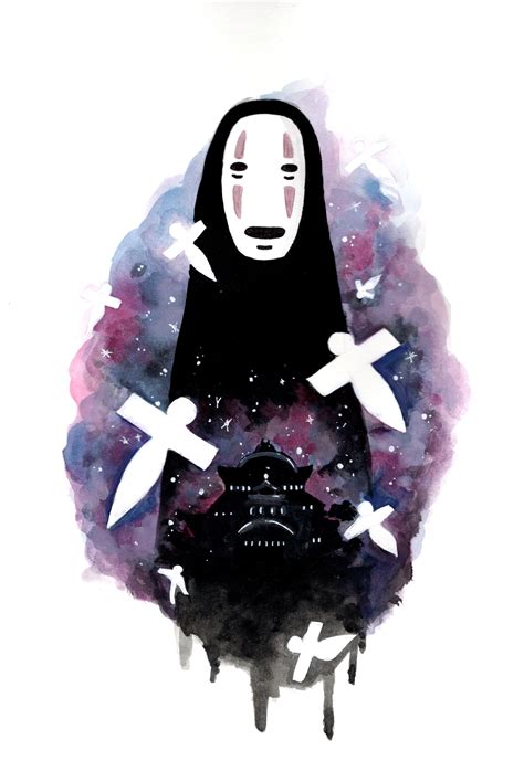 No Face Spirited Away Art