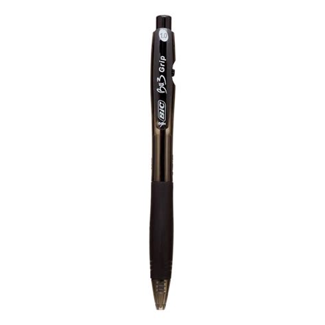 BIC BU3 Grip Retractable Ballpoint Pens, Medium Point, Black, 12 Count - Walmart.com - Walmart.com