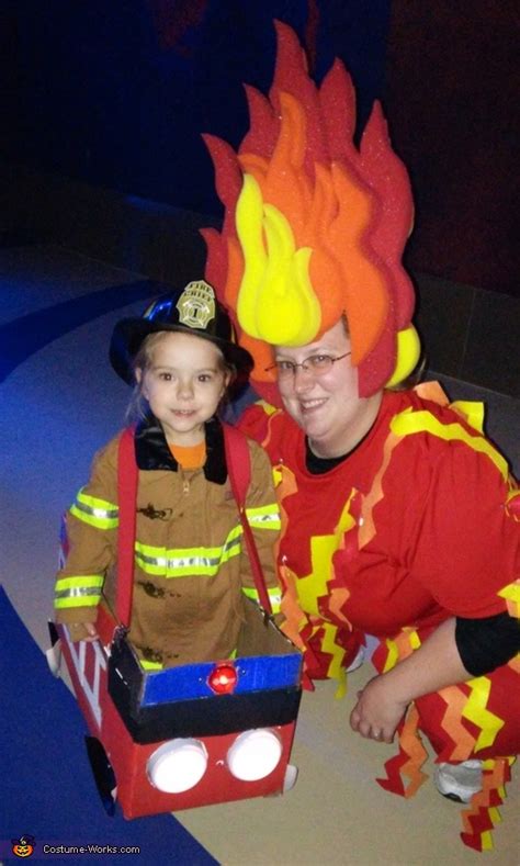 Fire and Fireman Costume | Creative DIY Costumes