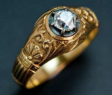 Vintage amethyst monogrammed mens ring – Artofit