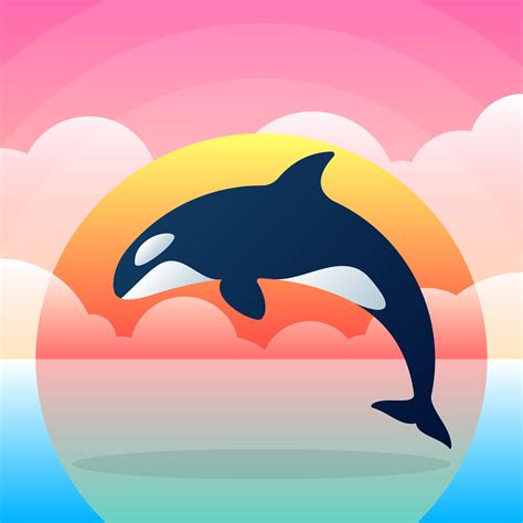 Orca Killer Whale Flat Illustration 226255 Vector Art at Vecteezy