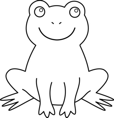 Black And White Frog - ClipArt Best