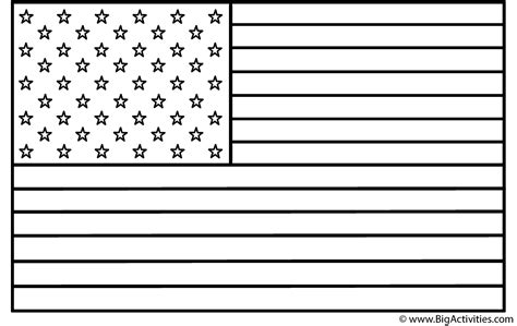 American Flag - Coloring Page (Veteran's Day)