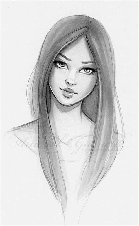 Pretty Girl Face Drawing at PaintingValley.com | Explore collection of Pretty Girl Face Drawing