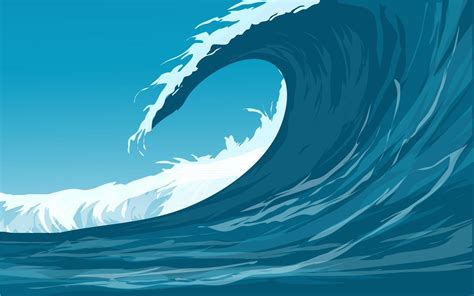 Vector Illustration Of Ocean Waves 2962640 Vector Art at Vecteezy