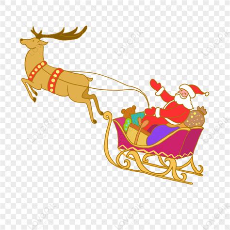 Santa Claus Sleigh Clip Art, Christmas PNG, Sleigh PNG, Clip Art PNG, Christmas, Sleigh, Clip ...