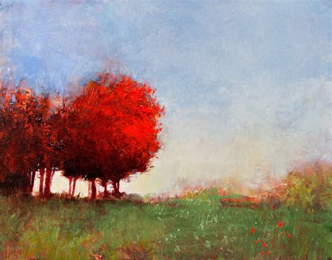 Landscape oil painting impressionist landscape tonal modern