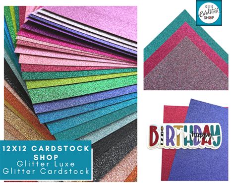 BEST GLITTER CARDSTOCK FOR CRICUT CUTTING – The 12x12 Cardstock Shop