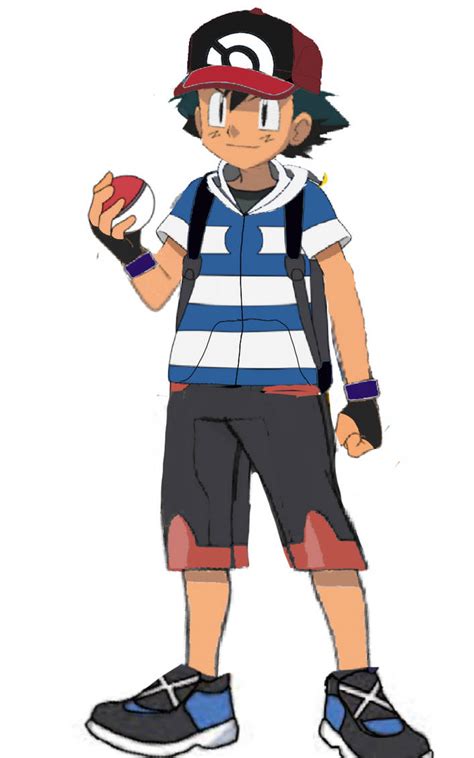 My version of Ash Ketchum (Alola version) by supersonicloonemon on DeviantArt