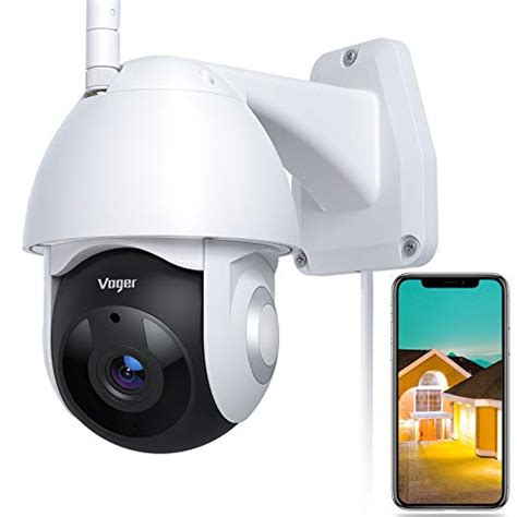 Security Camera Outdoor, Voger 360° View WiFi Home Security Camera System 1080P with IP66 ...