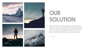 Mountain climbing PPT Templates