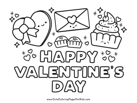 Valentine's Day Coloring Pages: 5 Free Printable PDFs - Cute Coloring Pages For Kids