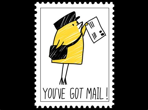 Dribbble - artistamp-you_ve_got_mail.jpg by Tatiana Roshal