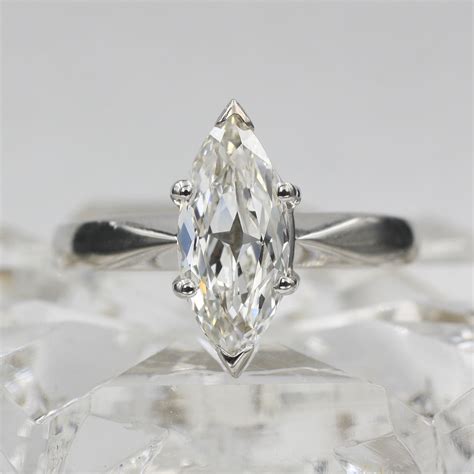 Antique Star Marquise Cut Diamond Ring c1950 – Pippin Vintage Jewelry