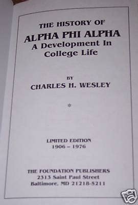 The History of Alpha Phi Alpha History Book Fraternity | #73709327