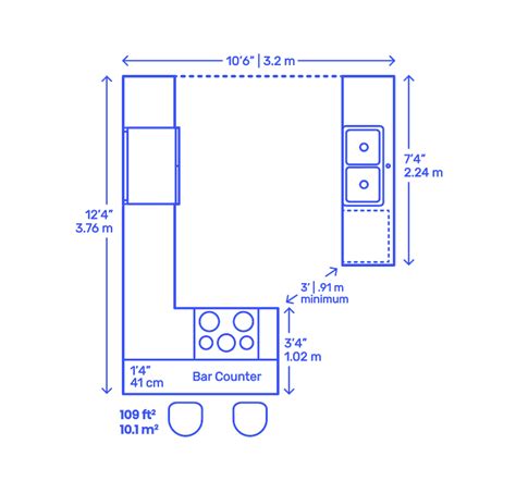 Kitchen Peninsula With Seating Dimensions | Besto Blog