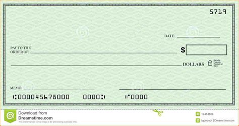 Blank Check Template | Template Business