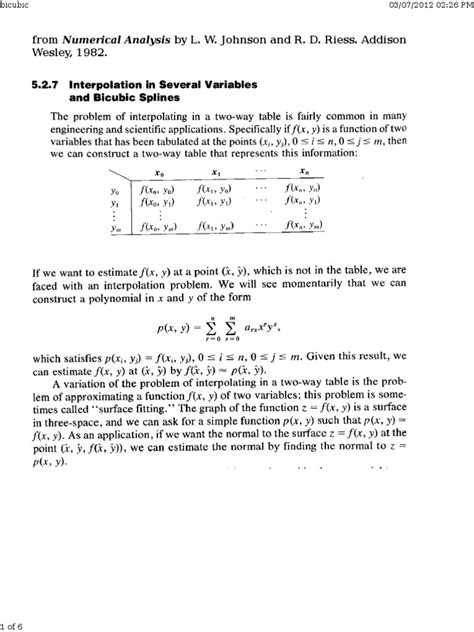 Bicubic Interpolation | PDF