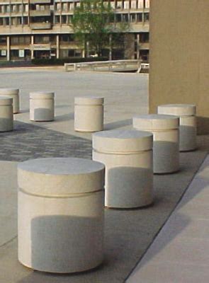 Round Precast Concrete Security Bollards | Belson Outdoors®