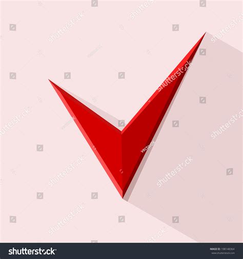 Red Check Mark Design Stockillustration Vector Stock Vector (Royalty Free) 198148364 | Shutterstock