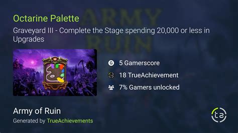 Octarine Palette achievement in Army of Ruin