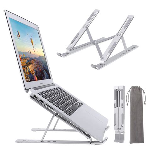 Buy Laptop Stand Adjustable, YOSHINE Premium Aluminium Foldable Laptop Stand, Portable Laptop ...