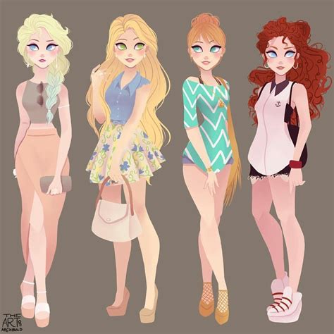 Modern fashion Disney Princesses | Princesas da disney modernas, Arte da disney, Disney moderno