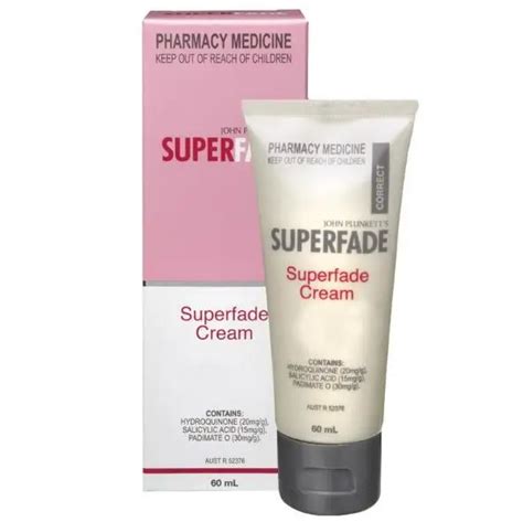 Australia Superfade powerful Fading Cream hydroquinone body Cream 60ml dark hormone marks age ...