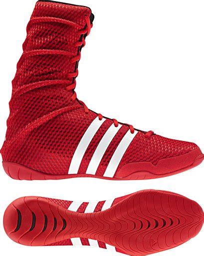 Adidas adiPower Boxing Boots - Red/Core | Fight Store IRELAND