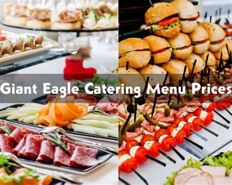 Giant Eagle Catering Menu Prices - 11 Items Including Breakfast, Deli, Seafood, and More ...