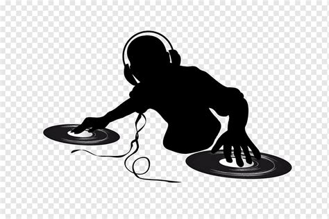 Dj Silhouette Vector Clip Art