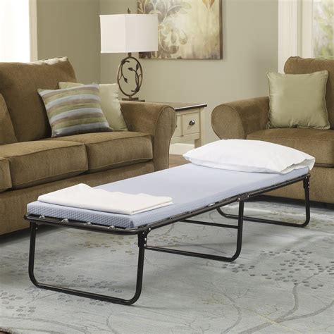 Simmons Beautysleep Folding Guest Bed with Springs and Memory Foam Mattress, Cot - Walmart.com ...