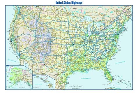 us road map usa map guide 2016 - 6 best images of united states highway map printable united ...